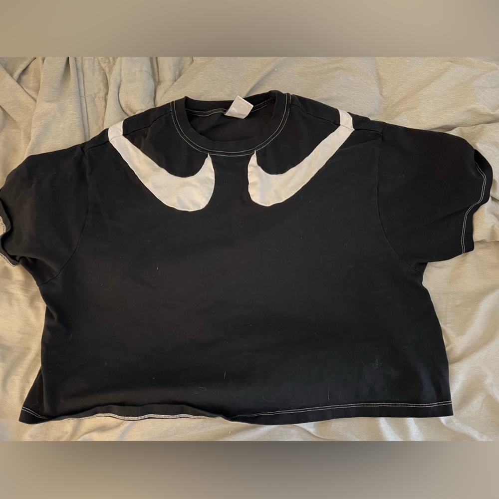 Nike Classic Black and White Crop Tee